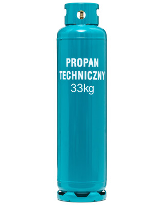 Butla przemysłowa 33 kg z osłoną na gaz propan